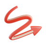 3d zigzag arrow logo
