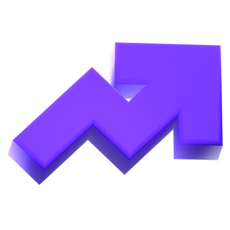 Zigzag Right  3D Icon