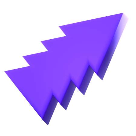 Zigzag Right  3D Icon