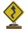 ZIGZAG ROAD SIGN