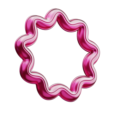 Zigzag Torus Abstract Shape  3D Icon