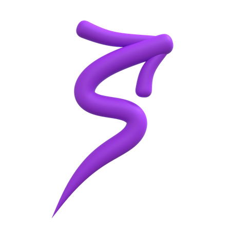 Zigzag Up Arrow  3D Icon