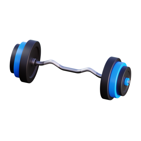 Zickzack-Langhantel  3D Icon