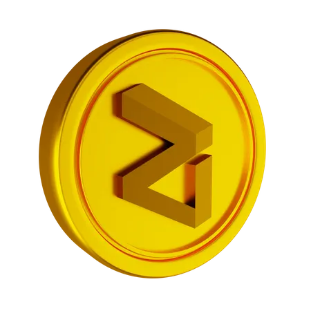 Moneda criptográfica zilliqa  3D Icon