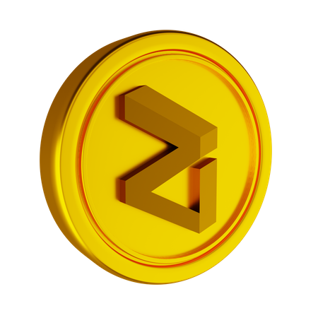 Zilliqa Crypto Coin  3D Icon