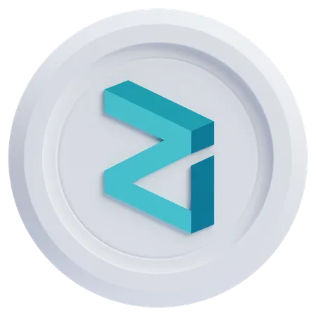 Zilliqa Cryptocurrency  3D Icon