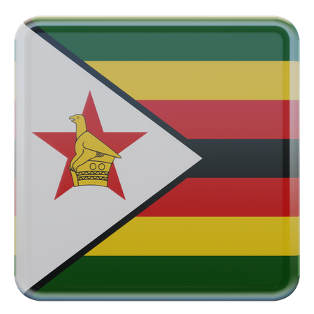 Zimbabwe Flag  3D Illustration