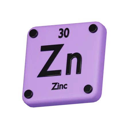 Zinc Element 3 D Icon 3D Icon