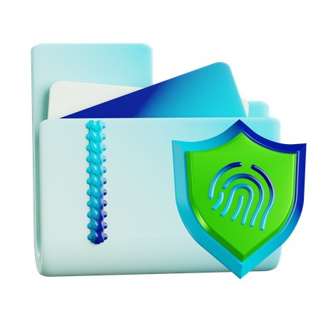 ロックされた zip ファイル  3D Icon
