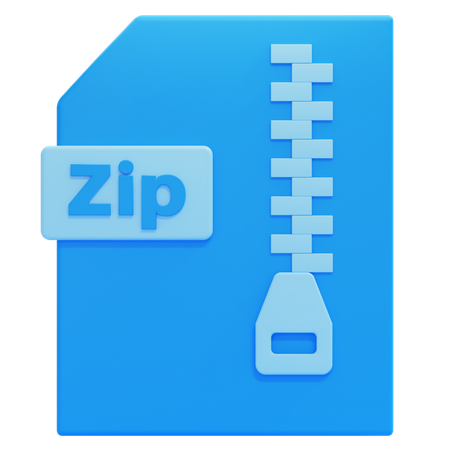 Zip-Datei  3D Icon