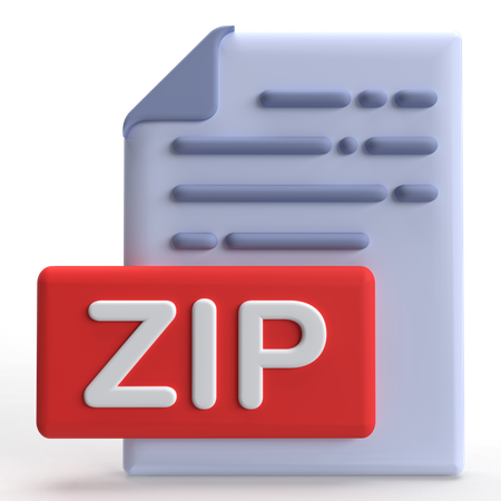 Zip-Datei  3D Icon