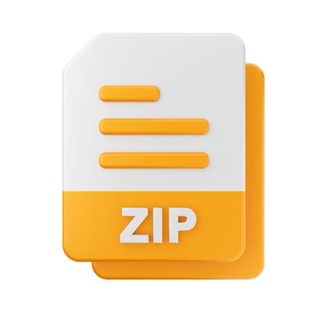 Zip-Datei  3D Icon