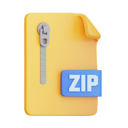 ZIP-Dateiformat  3D Icon