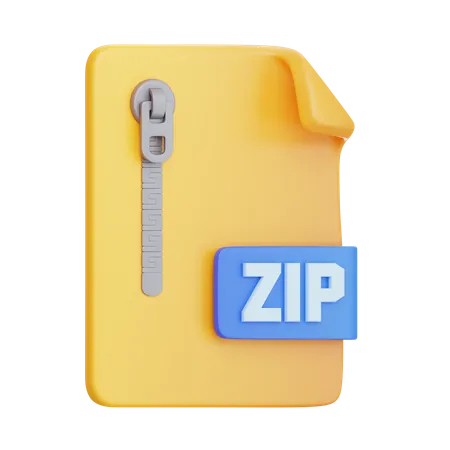 ZIP-Dateiformat  3D Icon