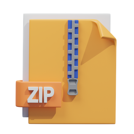 ZIP Document  3D Icon