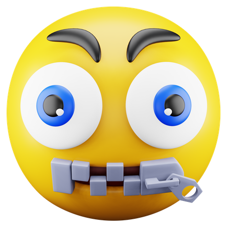 Zip Emoji 3D Icon