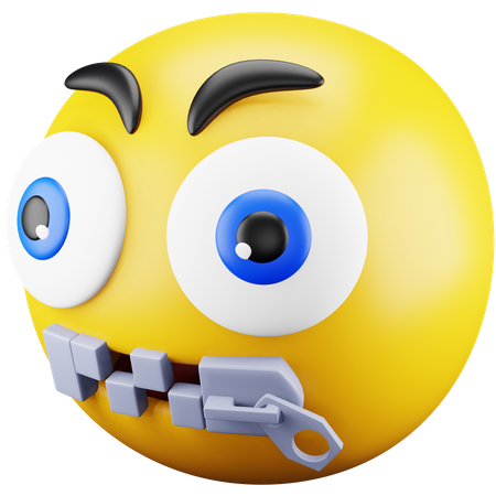 Zip Emoji 3D Icon