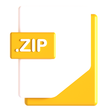 Zip Extension  3D Icon