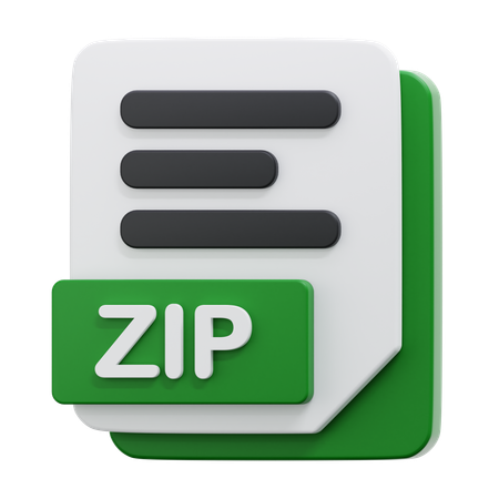 ZIP FILE  3D Icon
