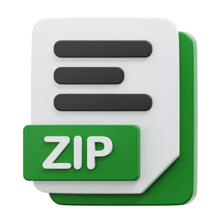 ZIP FILE  3D Icon
