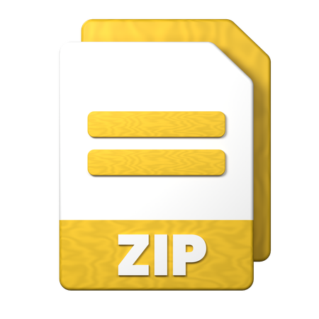 Zip File  3D Icon