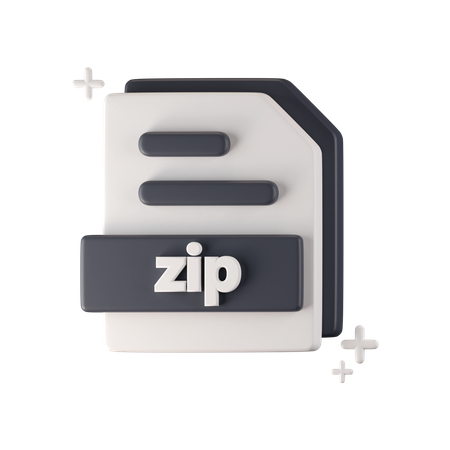 Zip File  3D Icon