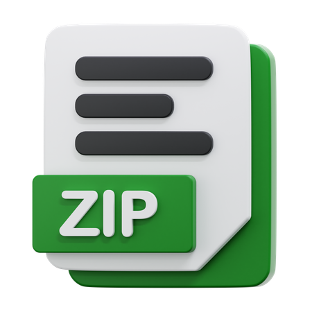 ZIP FILE  3D Icon