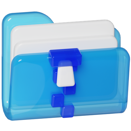 Zip File  3D Icon