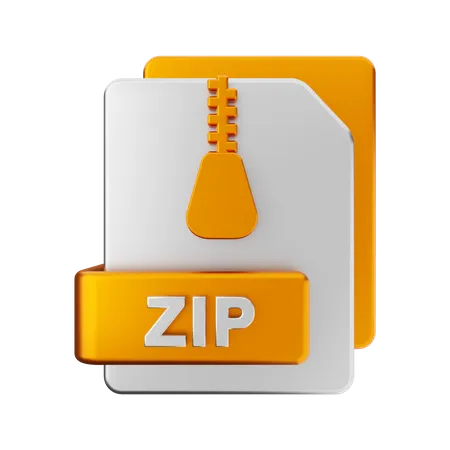 ZIP File  3D Illustration