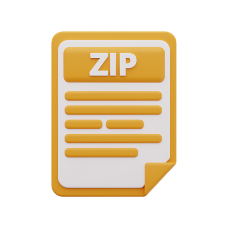 Zip file 3D Icon
