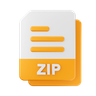 3d zip-file logo