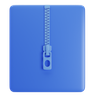 3d zip-file logo