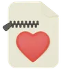 Zip File With Heart