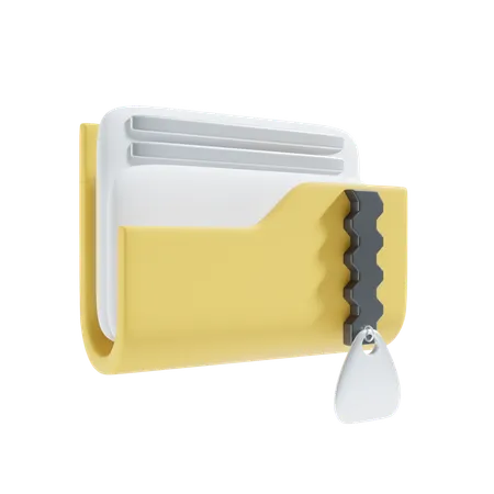Zip Folder Icon 3D Icon