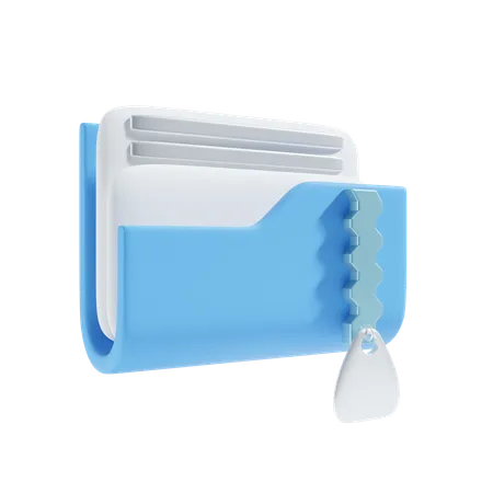 Zip Folder Icon 3D Icon