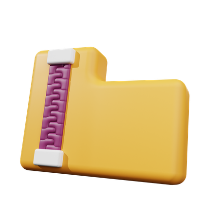 Zip Folder  3D Icon