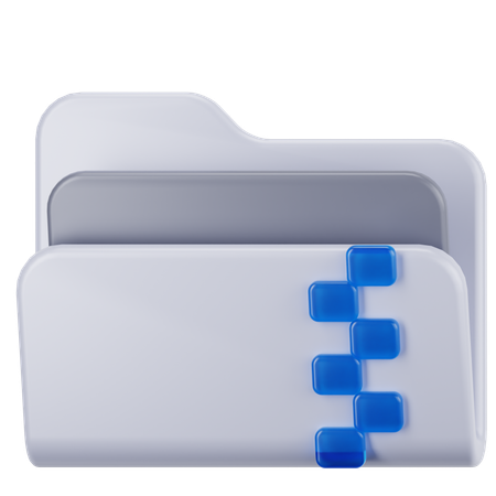 Zip Folder  3D Icon