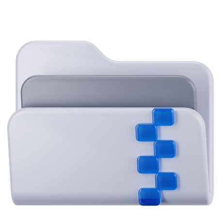 Zip Folder  3D Icon