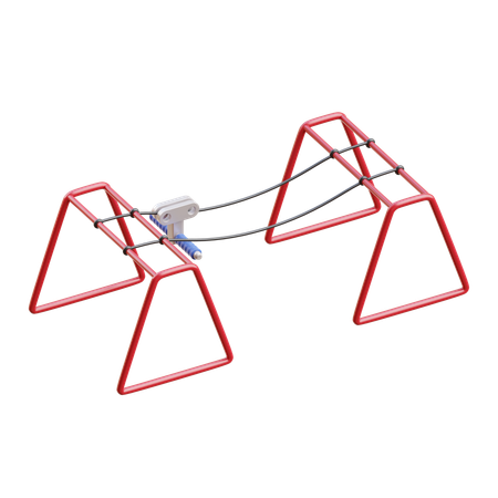 Zipline  3D Icon