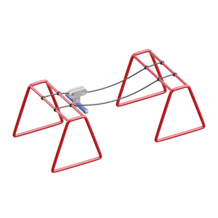 Zipline  3D Icon