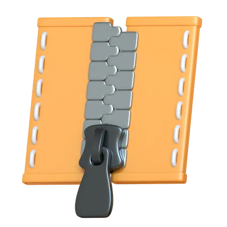 Zipper 3 D Sewing Icon 3D Icon