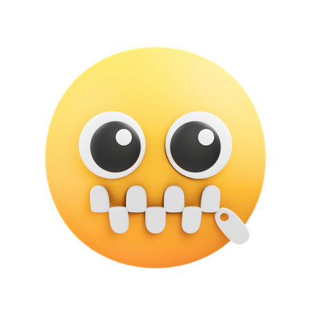 Zipper emoji  3D Icon