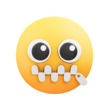 Zipper emoji  3D Icon
