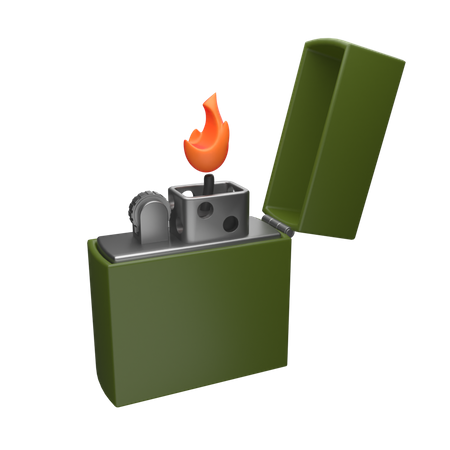 Zippo  3D Icon