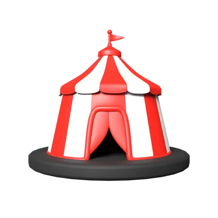 Zirkuszelt  3D Icon