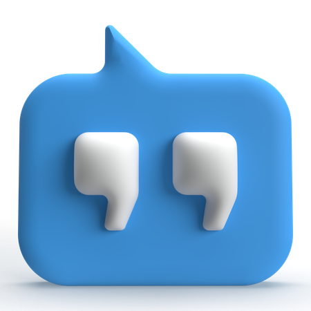 Zitat  3D Icon