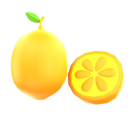 Zitrone  3D Icon