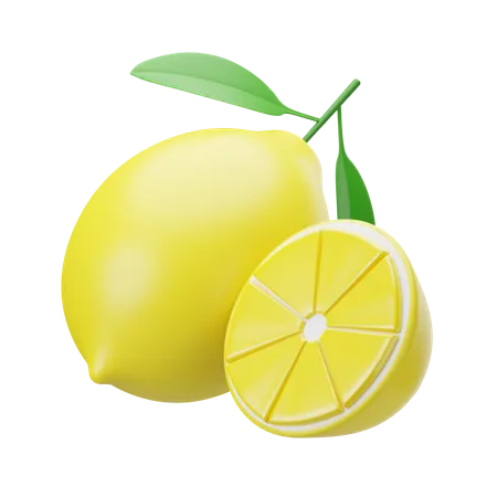 Zitronen  3D Illustration