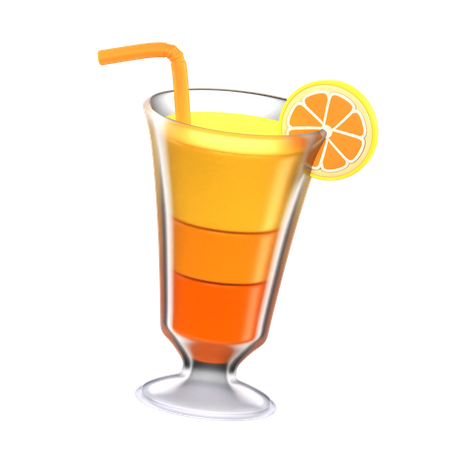 Zitronencocktail  3D Icon