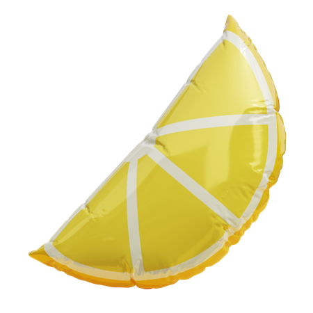 Zitronenförmiger Ballon  3D Icon